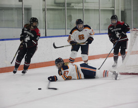 Syracuse commits 8 penalties, loses 2-1 in waning seconds to Northeastern