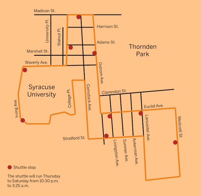 Students hop on the Euclid Shuttle as transportation service officially launches