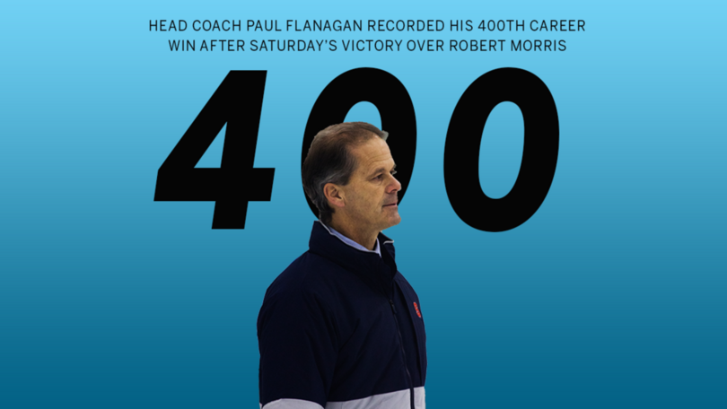 Paul Flanagan earns 400th career victory in 1-0 win over Robert Morris