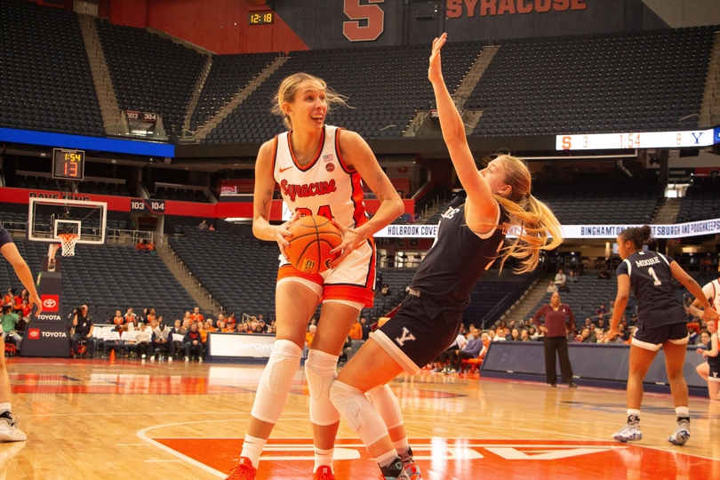 Izabel Varejão’s paint presence propels SU past Yale